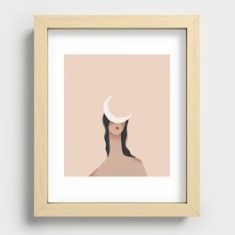 The moon I Recessed Framed Print