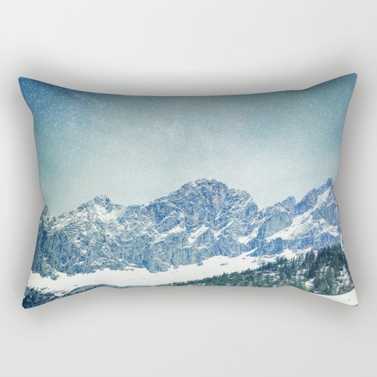 Snow Mountain V3 #society6 #buyart #decor Rectangular Pillow