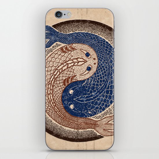 shuiwudáo yin yang mandala iPhone & iPod Skin