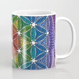 Rainbow Happy Flower of Life Coffee Mug