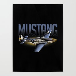 American Classics P51 Mustang World War II Poster