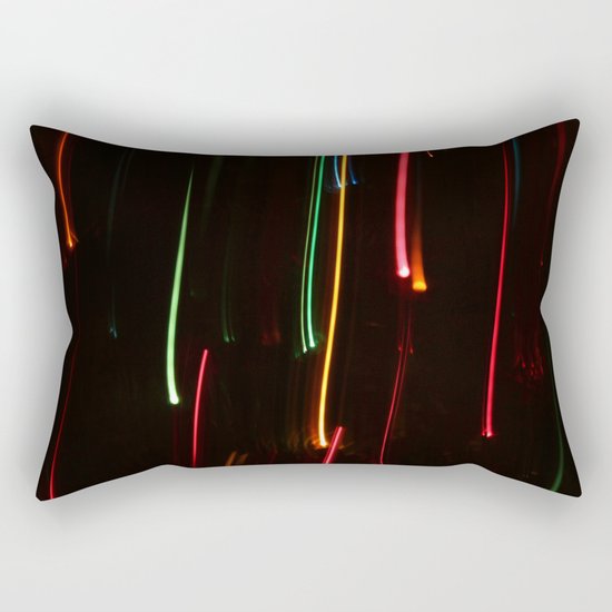 Abstract Motion Lights Rectangular Pillow