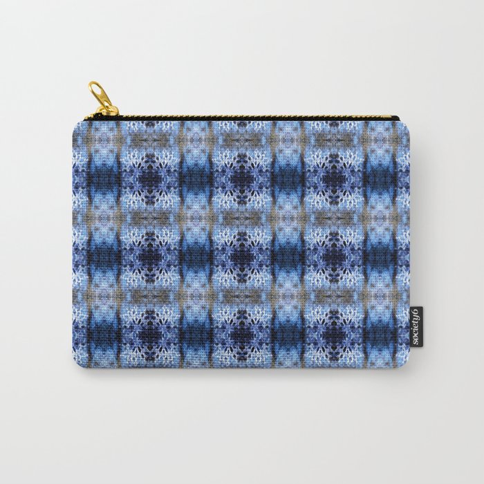 snowflake in blue 8 pattern Carry-All Pouch