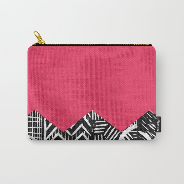 Rose lino bright Carry-All Pouch