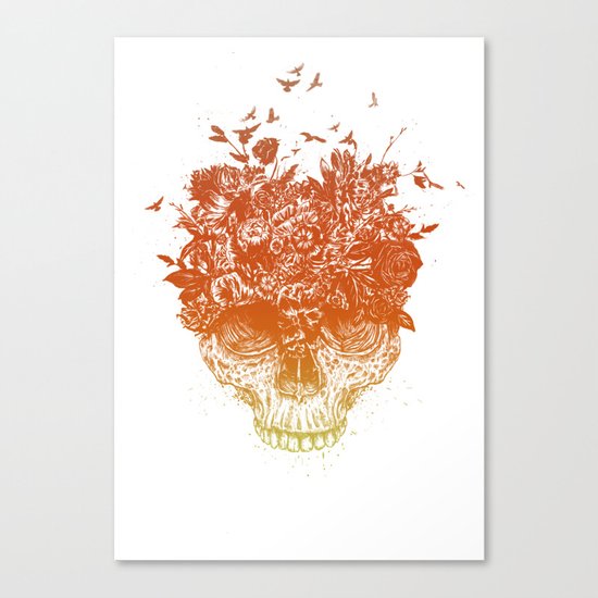 Summer skull Canvas Print