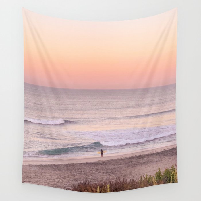 Sunrise Surfer Wall Tapestry