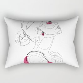 Hot Pink Beauty Rectangular Pillow