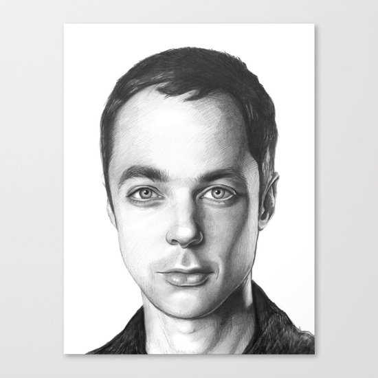 Sheldon Cooper BBT Portrait Canvas Print