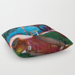 Edvard Munch Dance on the Beach Floor Pillow