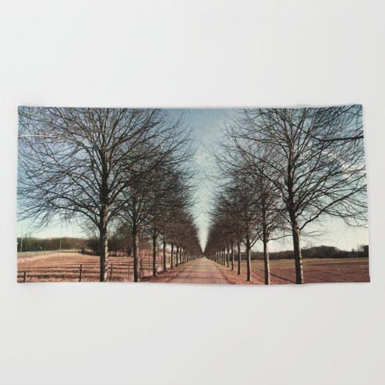 Danish road Beach Towel