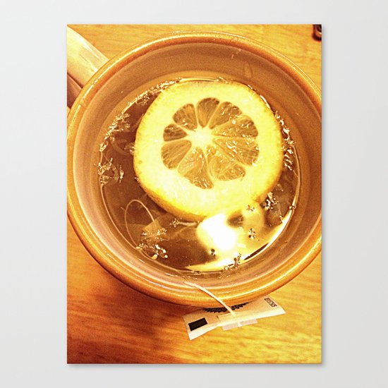Lemon tea Canvas Print