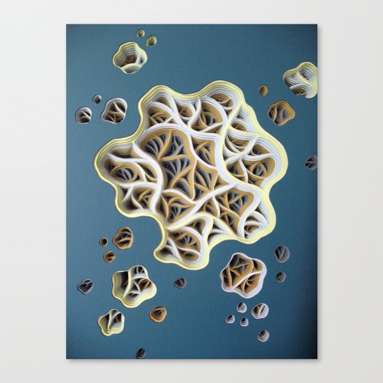 Drag-a-Diddle Cirrhosis Detail Canvas Print