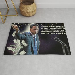 Wolf Of Wall Street Motivational Quote Rug