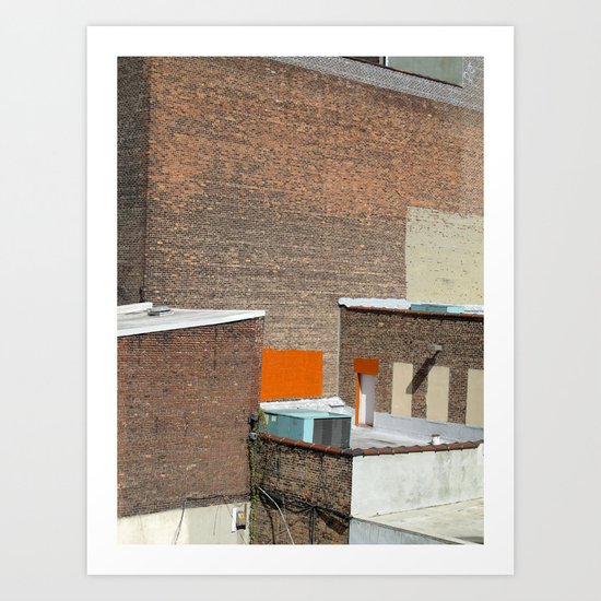Brick and Orange Art Print
