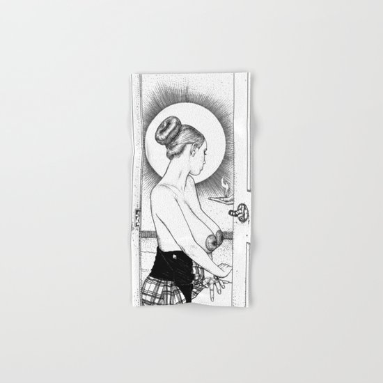 Apollonia Saintclair 647 - 20160616 L'annonciation (The blessed woman) Hand & Bath Towel