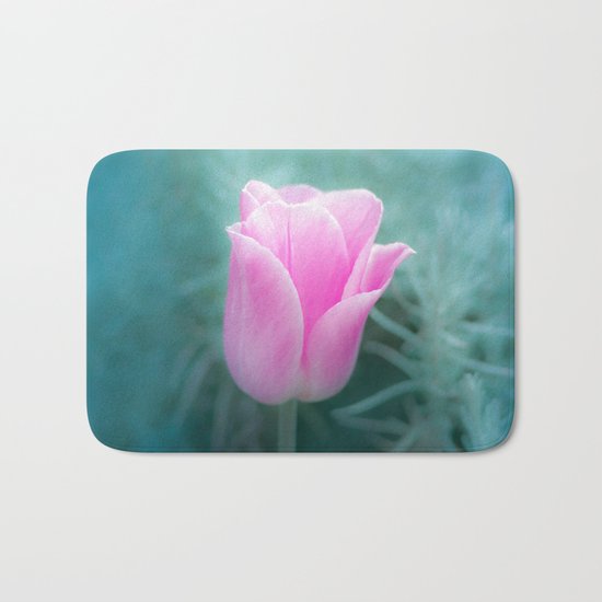 Pink Blossom Tulip Bath Mat