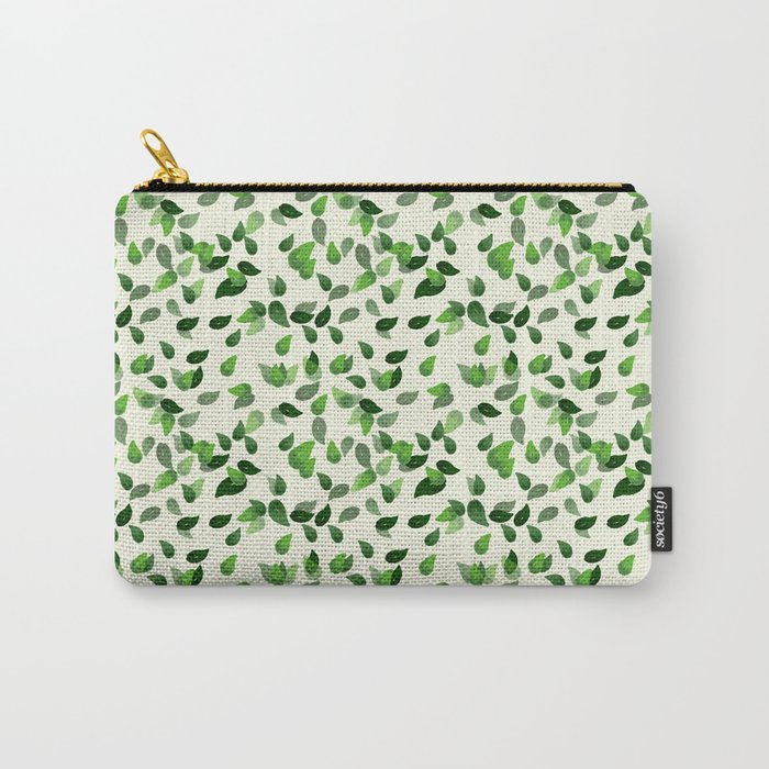 Ivy Leave Pattern Carry-All Pouch