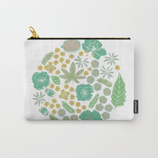 Floral Bloom Carry-All Pouch