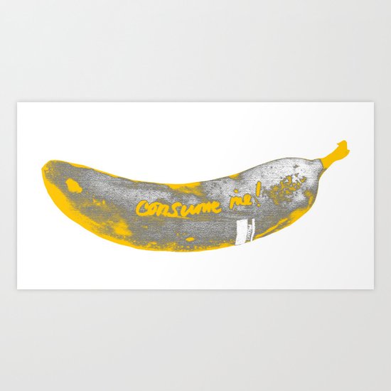 Banana Drop Art Print