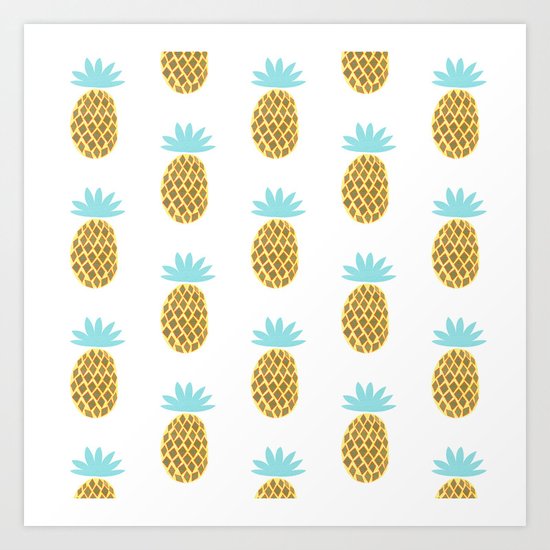 Pineapple Party Art Print