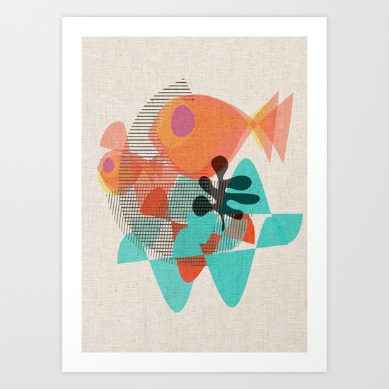Piranas Art Print