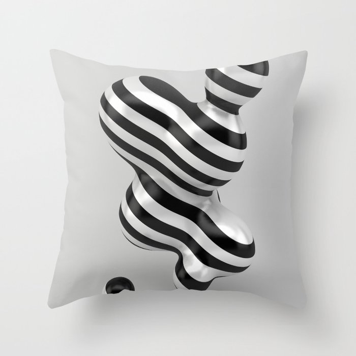 Primitive Stripes Throw Pillow