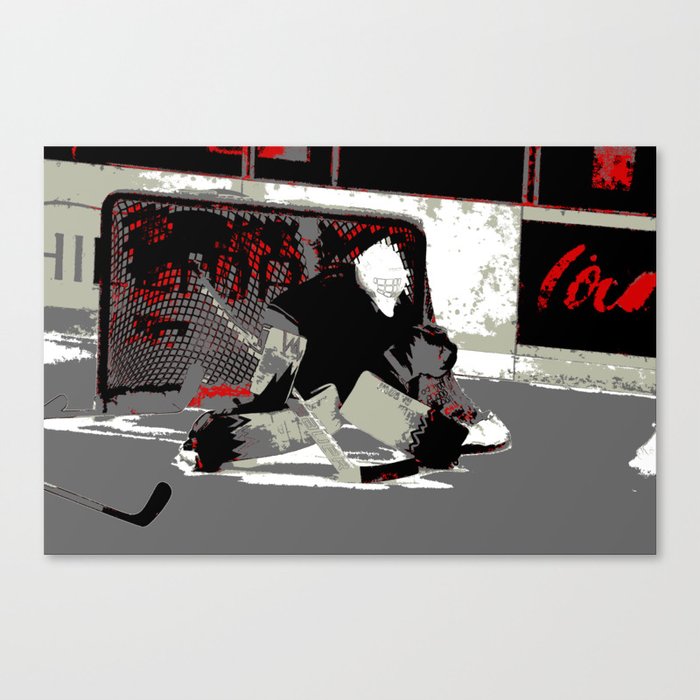 Goal Stopper - Ice Hockey Goalie Canvas Print