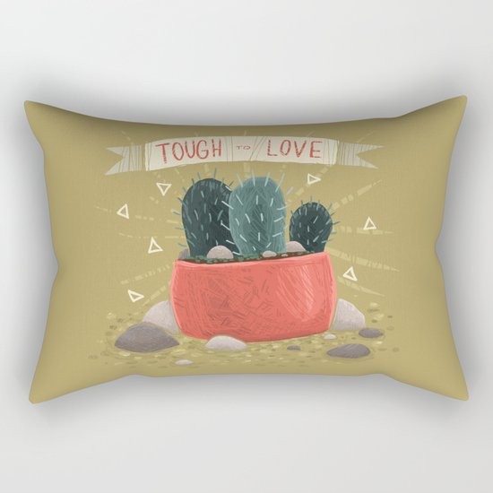 Cactus - TOUGH TO LOVE Rectangular Pillow
