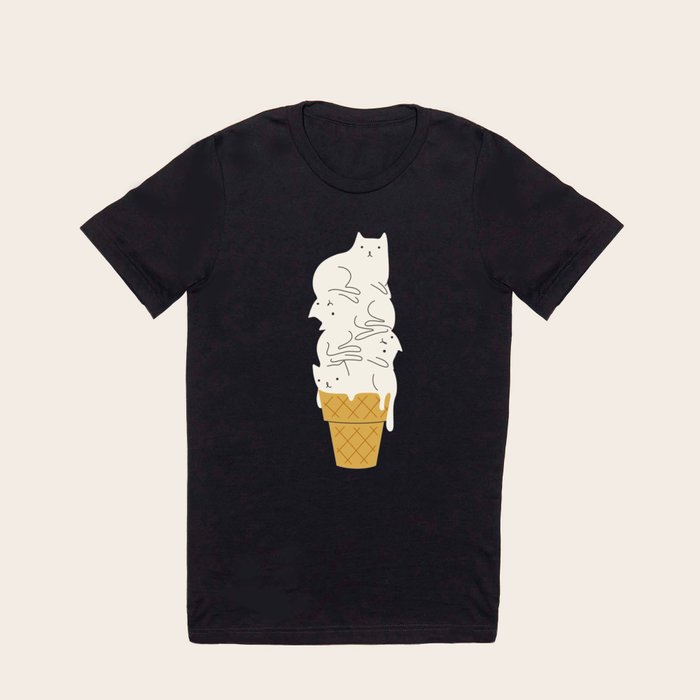 Cats Ice Cream T Shirt by ilovedoodle | Society6