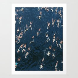 Swim swim Art Print