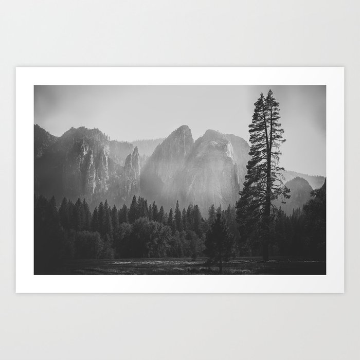 Yosemite Rocks Art Print