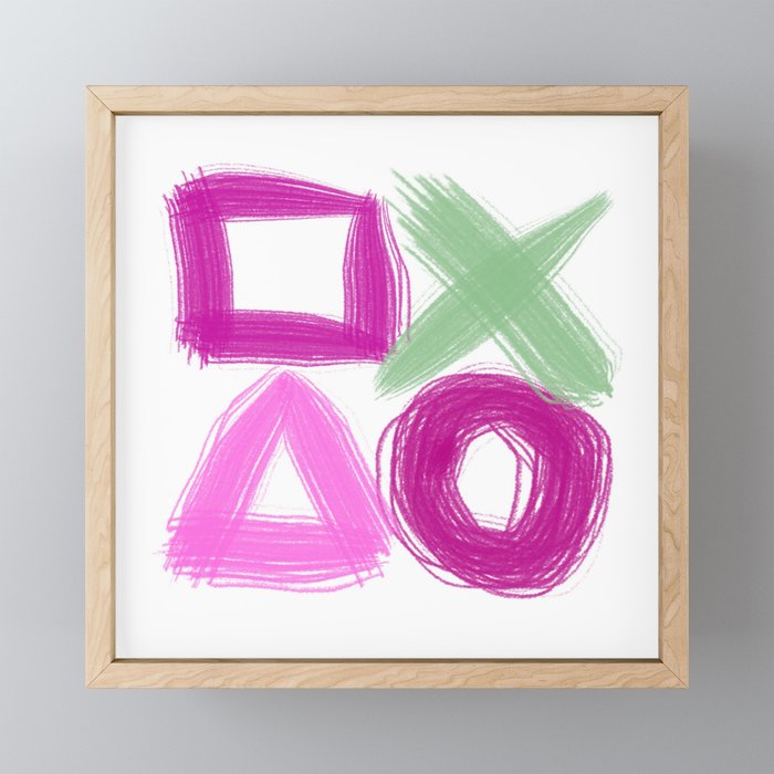 XOXO with More  Framed Mini Art Print