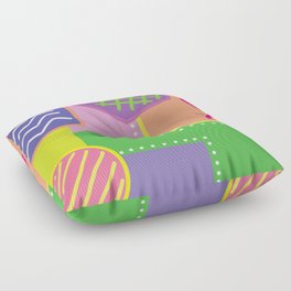 Party time abstract Floor Pillow