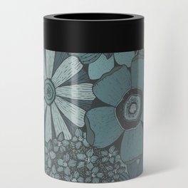 Hand drawn flower composition Can Cooler
