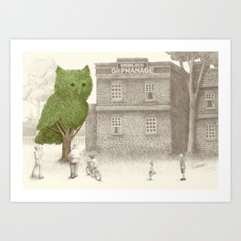 The Owl Tree Art Print
