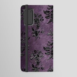 Embossed Black Velvet 03 Android Wallet Case