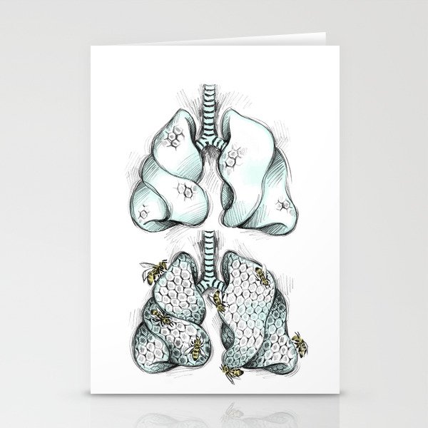 Honey Lungs Stationery Cards