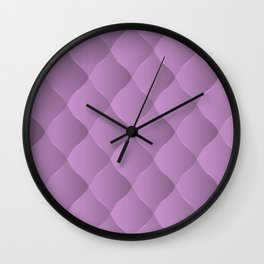 Trendy Royal Purple Leather Collection Wall Clock