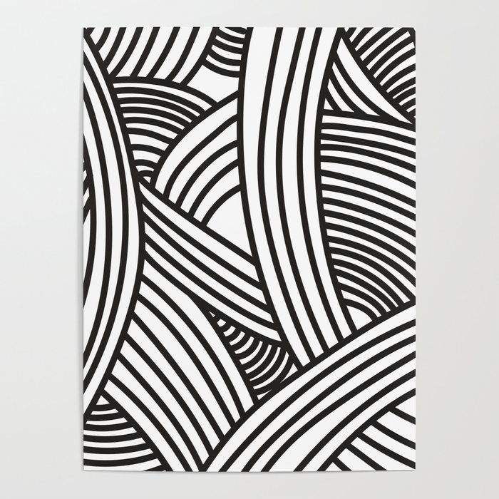 Minimalist Modern Lines, Simple Abstract Design Poster by Tamarind