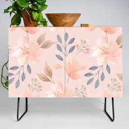 Simple Coral Flower Popular Collection Credenza