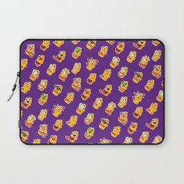 Cheerful head purple Laptop Sleeve
