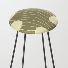 Abstract minimal line 3 Counter Stool
