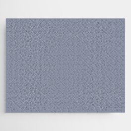Dusty Heather shade of dried lavender  flower blue-gray solid color modern abstract pattern  Jigsaw Puzzle
