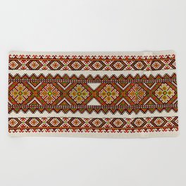 Ukrainian embroidery Beach Towel