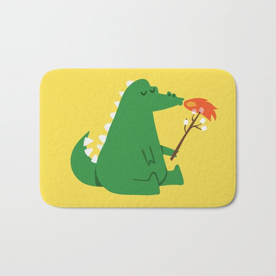 Dragon and Marshmallow Bath Mat
