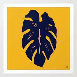 Gold Palm Art Print