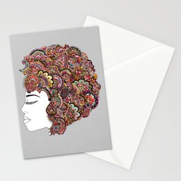 Her Hair - Les Fleur Edition Stationery Card