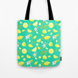 Lemon pattern Tote Bag