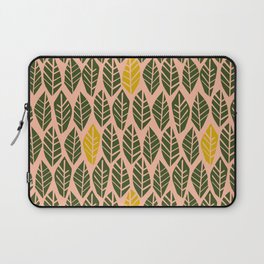 Cozy collection: mix and match Nordic leaves dark green Laptop Sleeve