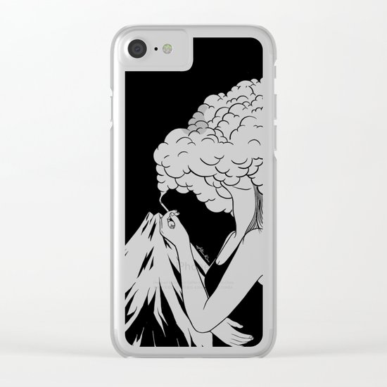 Head in the Clouds Clear iPhone Case